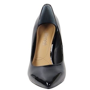 J. Renee Black Patent Pumps
